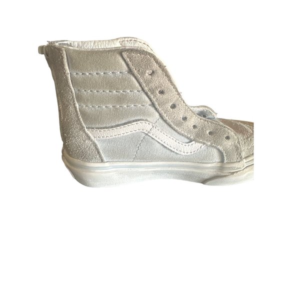 Vans Kids Size 11 High Top Blue with Suede and Canvas Featuring a Rainbow Unicor - Picture 8 of 9